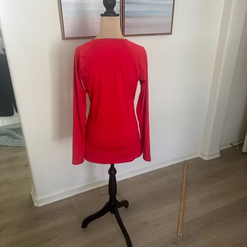 Nike Women's Vivid Red Long Sleeve Tee